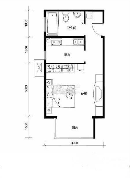 杨家坪商圈 正升百老汇 精装单间配套 家电齐全 出行便利